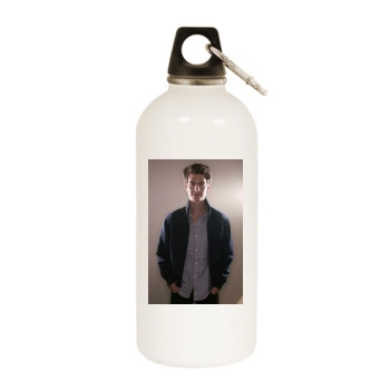 Andrew Garfield White Water Bottle With Carabiner