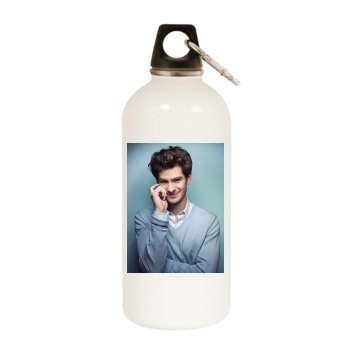 Andrew Garfield White Water Bottle With Carabiner