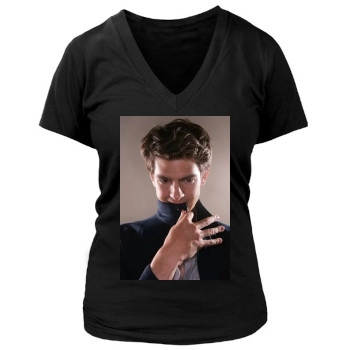 Andrew Garfield Women's Deep V-Neck TShirt