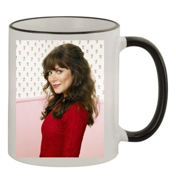 Anna Friel 11oz Colored Rim & Handle Mug