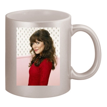 Anna Friel 11oz Metallic Silver Mug