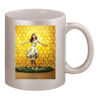 Anna Friel 11oz Metallic Silver Mug