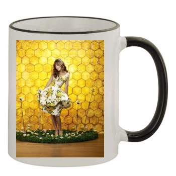 Anna Friel 11oz Colored Rim & Handle Mug