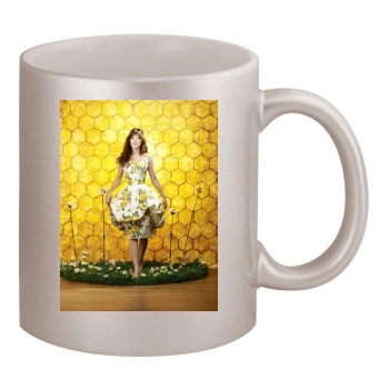 Anna Friel 11oz Metallic Silver Mug