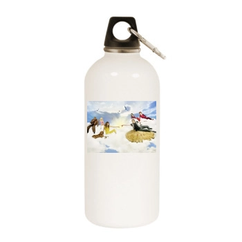 Anna Friel White Water Bottle With Carabiner