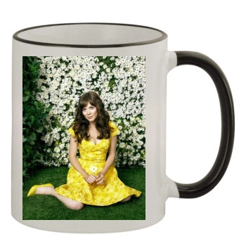 Anna Friel 11oz Colored Rim & Handle Mug