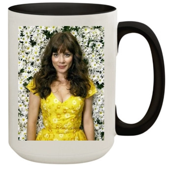 Anna Friel 15oz Colored Inner & Handle Mug