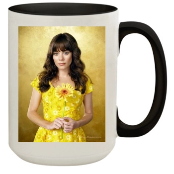 Anna Friel 15oz Colored Inner & Handle Mug