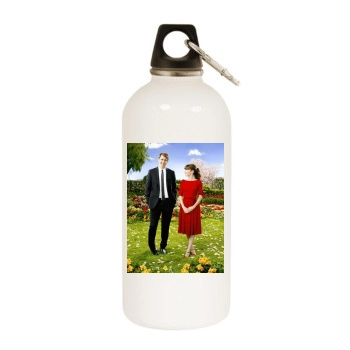 Anna Friel White Water Bottle With Carabiner