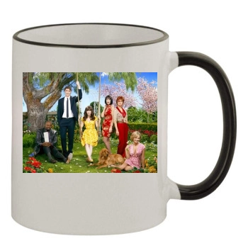 Anna Friel 11oz Colored Rim & Handle Mug