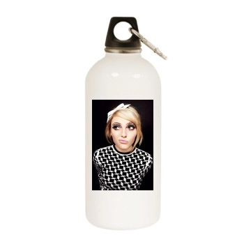 AnnaSophia Robb White Water Bottle With Carabiner