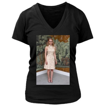 AnnaSophia Robb Women's Deep V-Neck TShirt