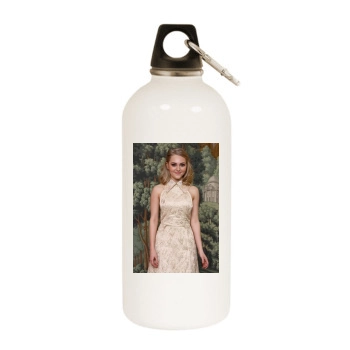 AnnaSophia Robb White Water Bottle With Carabiner