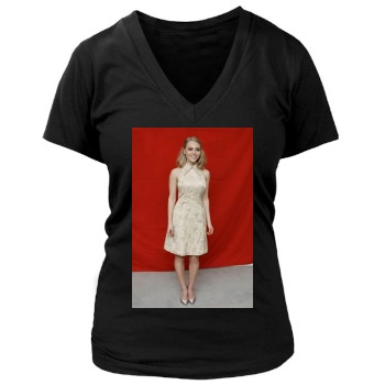 AnnaSophia Robb Women's Deep V-Neck TShirt