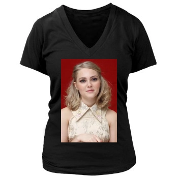 AnnaSophia Robb Women's Deep V-Neck TShirt