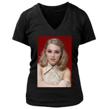 AnnaSophia Robb Women's Deep V-Neck TShirt