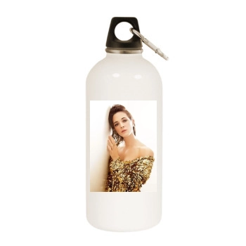 Asia Argento White Water Bottle With Carabiner