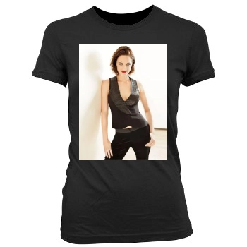 Asia Argento Women's Junior Cut Crewneck T-Shirt