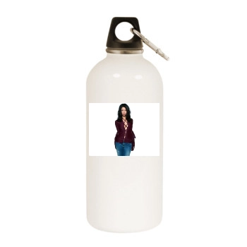 Thandie Newton White Water Bottle With Carabiner