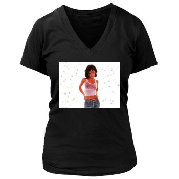 Thandie Newton Women's Deep V-Neck TShirt