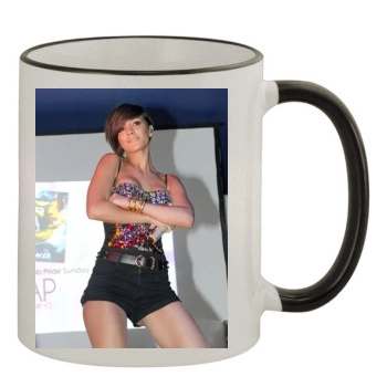 The Saturdays 11oz Colored Rim & Handle Mug