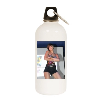 The Saturdays White Water Bottle With Carabiner