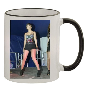 The Saturdays 11oz Colored Rim & Handle Mug