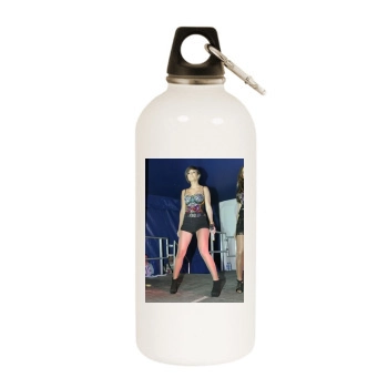 The Saturdays White Water Bottle With Carabiner