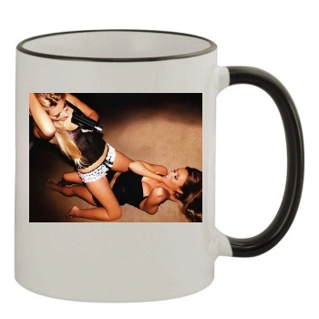 The Saturdays 11oz Colored Rim & Handle Mug