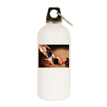 The Saturdays White Water Bottle With Carabiner