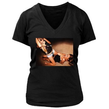 The Saturdays Women's Deep V-Neck TShirt