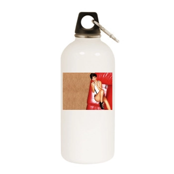 The Saturdays White Water Bottle With Carabiner