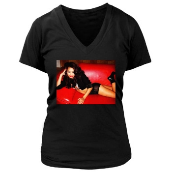 The Saturdays Women's Deep V-Neck TShirt