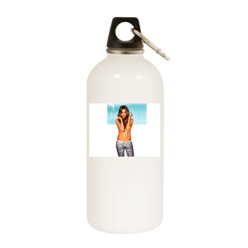 The Saturdays White Water Bottle With Carabiner