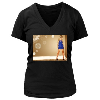 The Saturdays Women's Deep V-Neck TShirt