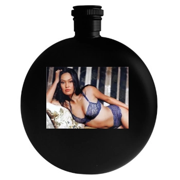 Tia Carrere Round Flask