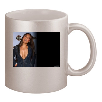 Tia Carrere 11oz Metallic Silver Mug