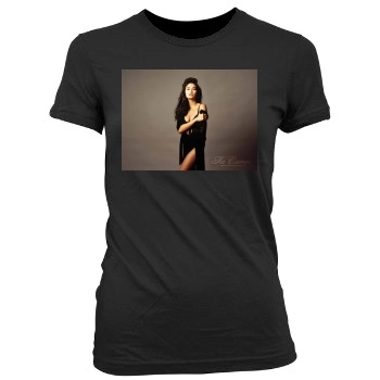 Tia Carrere Women's Junior Cut Crewneck T-Shirt