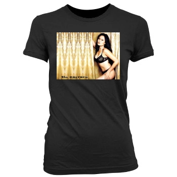 Tia Carrere Women's Junior Cut Crewneck T-Shirt