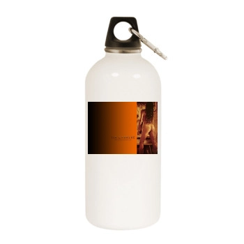 Tia Carrere White Water Bottle With Carabiner