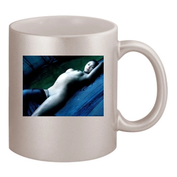 Tia Carrere 11oz Metallic Silver Mug