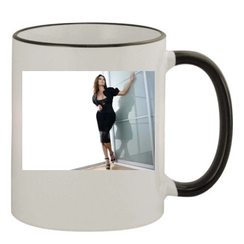 Tia Carrere 11oz Colored Rim & Handle Mug