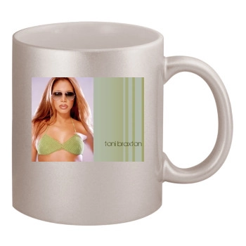 Toni Braxton 11oz Metallic Silver Mug