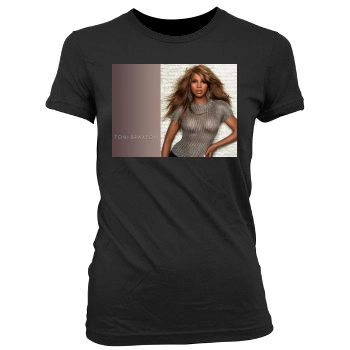 Toni Braxton Women's Junior Cut Crewneck T-Shirt