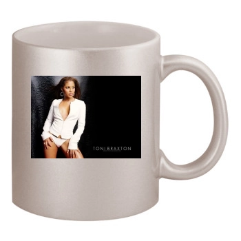 Toni Braxton 11oz Metallic Silver Mug