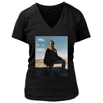 Tori Amos Women's Deep V-Neck TShirt