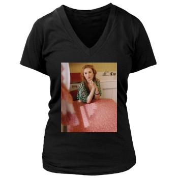 Tori Amos Women's Deep V-Neck TShirt