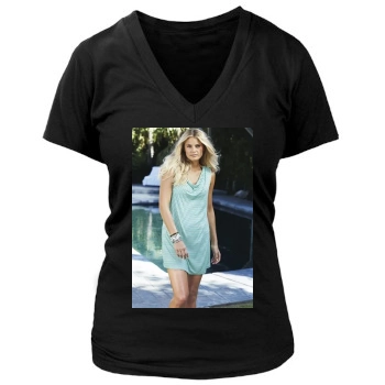 Tori Praver Women's Deep V-Neck TShirt