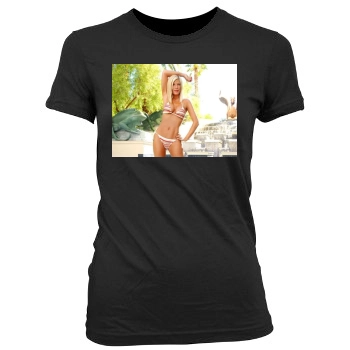 Tori Spelling Women's Junior Cut Crewneck T-Shirt