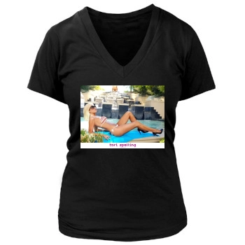 Tori Spelling Women's Deep V-Neck TShirt